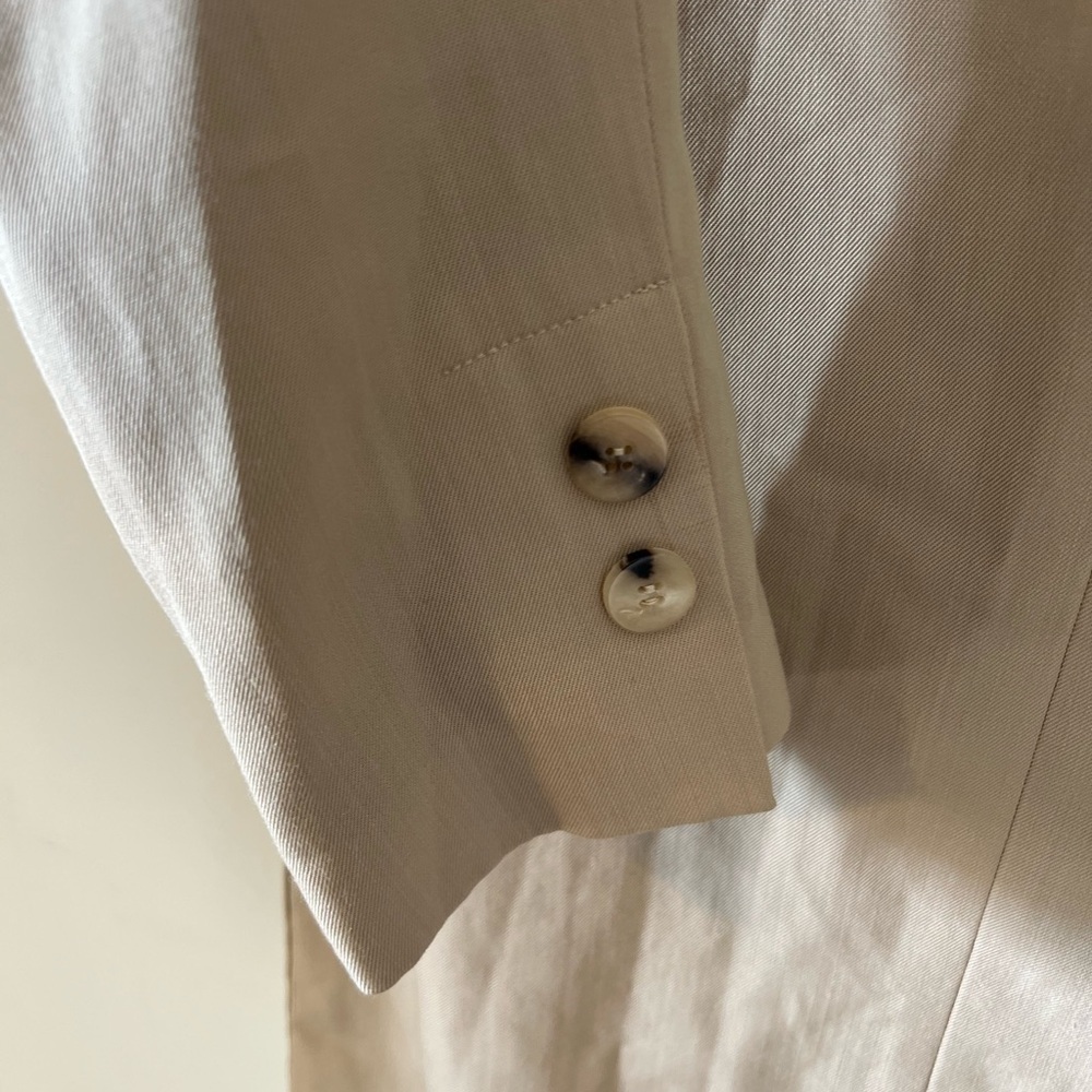Victoria Beckham Oversized Wool Blazer Beige Size 2 - Picture 14 of 14